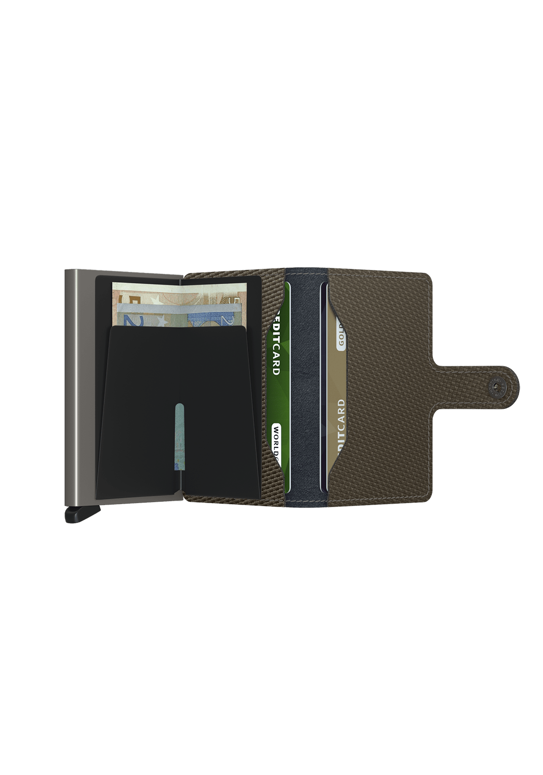 Secrid Mini Carbon Wallet - Khaki 5 Shaws Department Stores