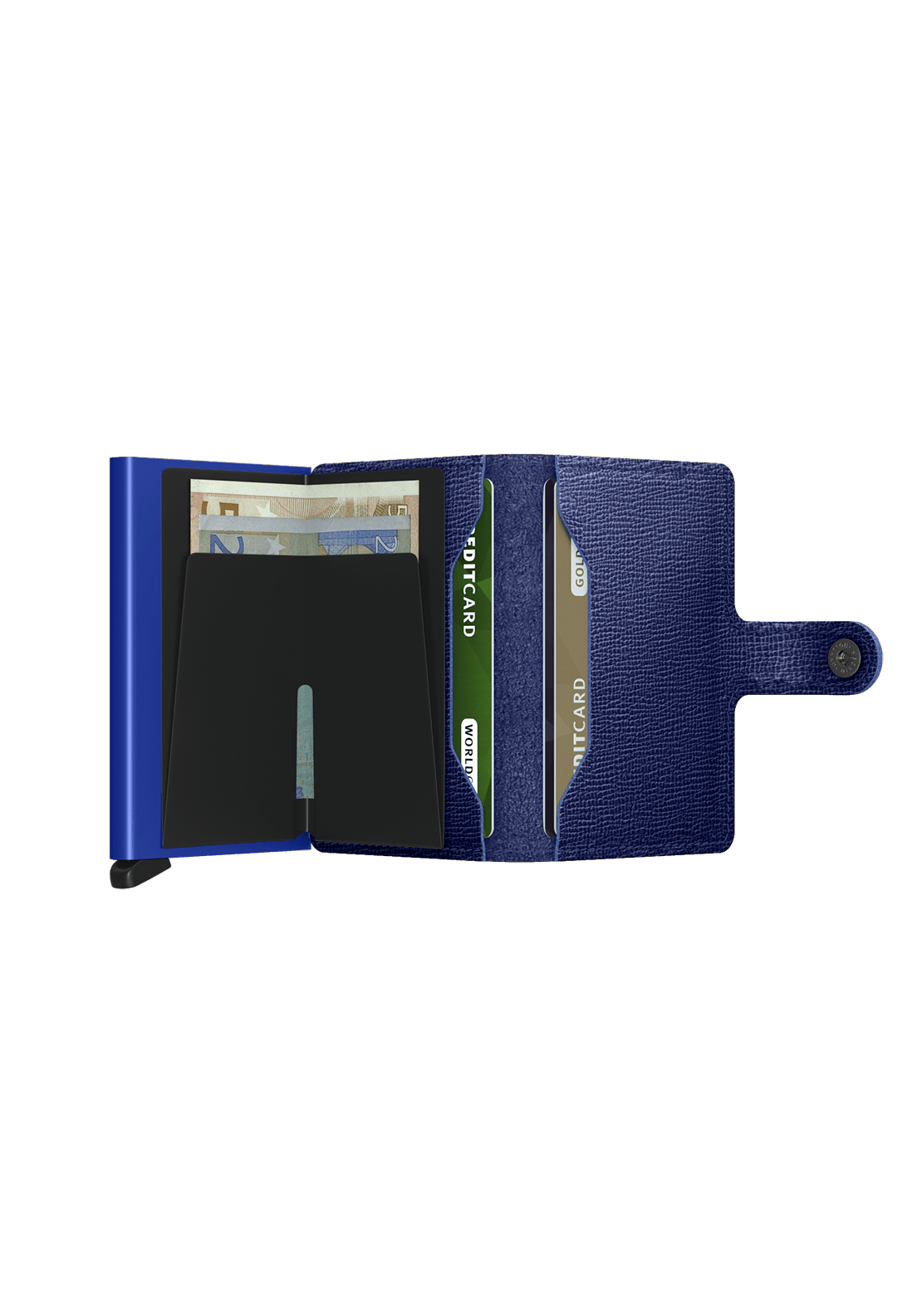 Secrid Mini Crisple Wallet - Cobalt Blue 5 Shaws Department Stores