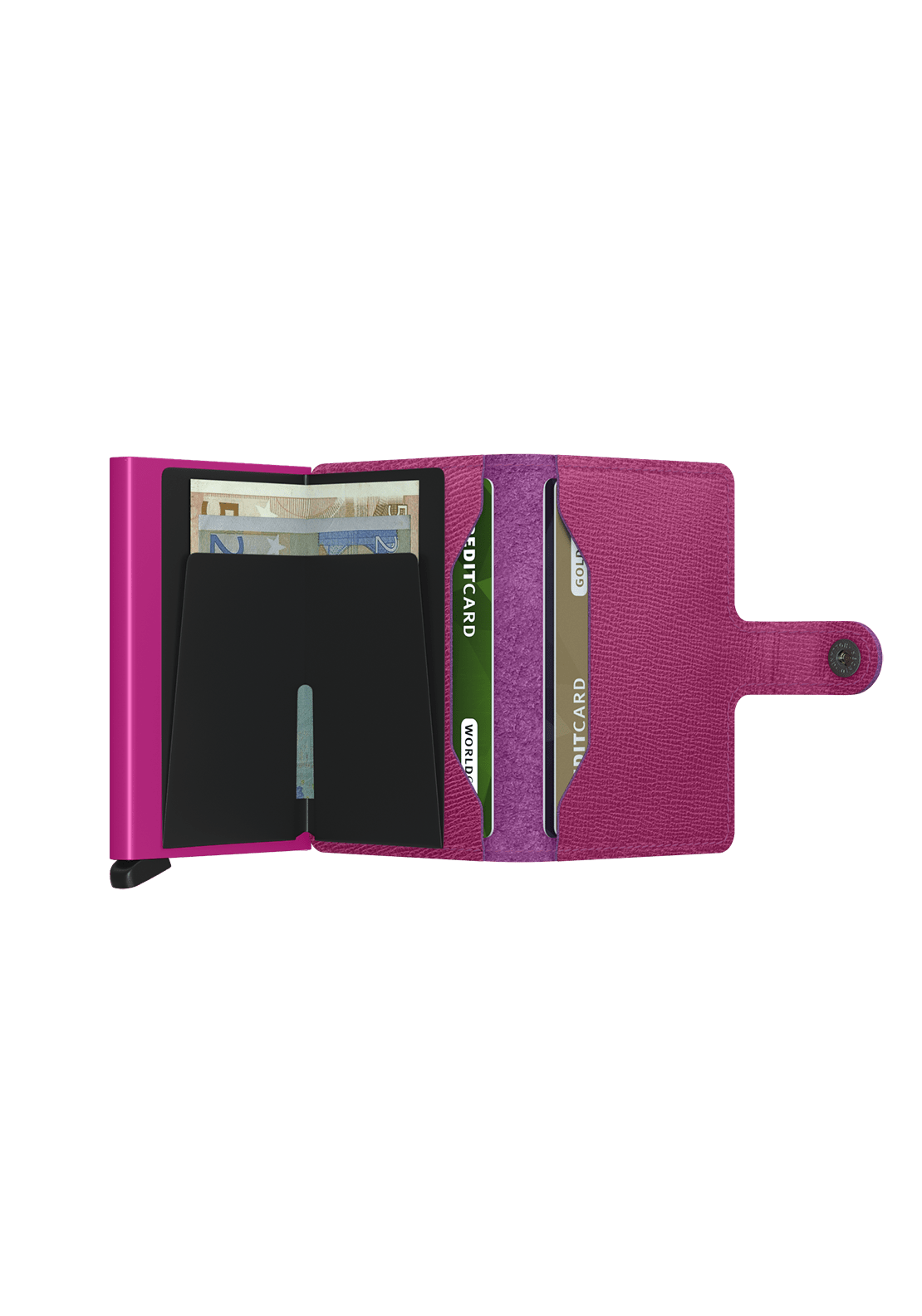Secrid Mini Crisple Wallet - Fuchsia 5 Shaws Department Stores
