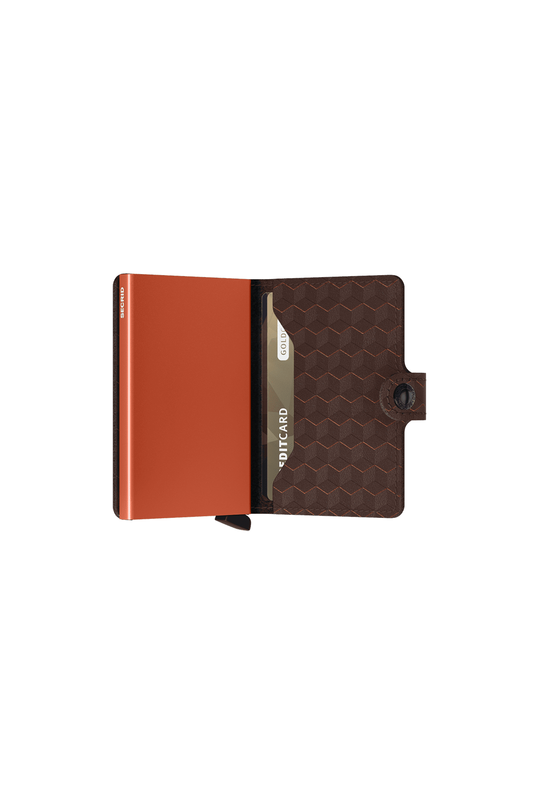 Secrid Mini Optical Wallet - Brown & Orange 4 Shaws Department Stores