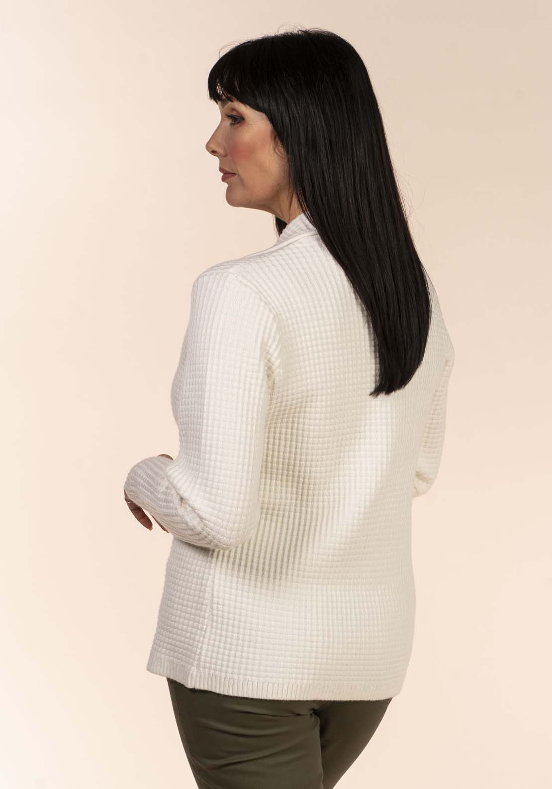 Tea Lane Double Breast Coat - Ivory 4 Shaws Department Stores