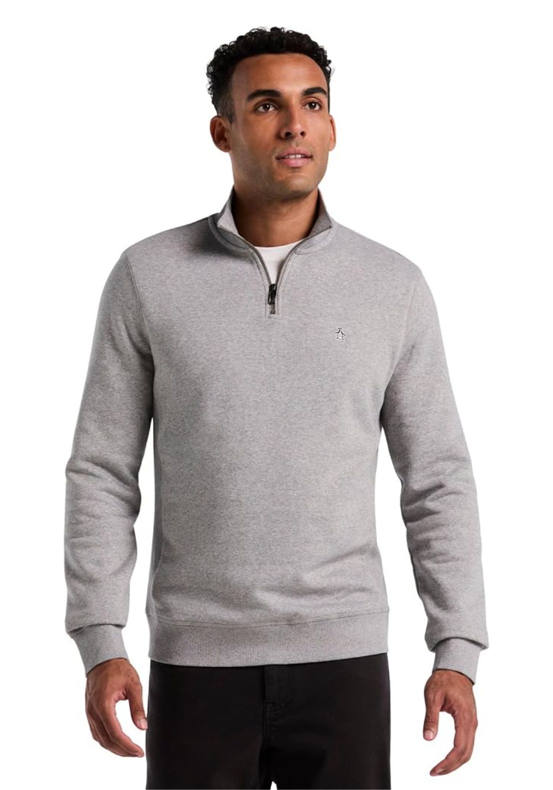 1/4 Zip Sweatshirt - Rain Heather