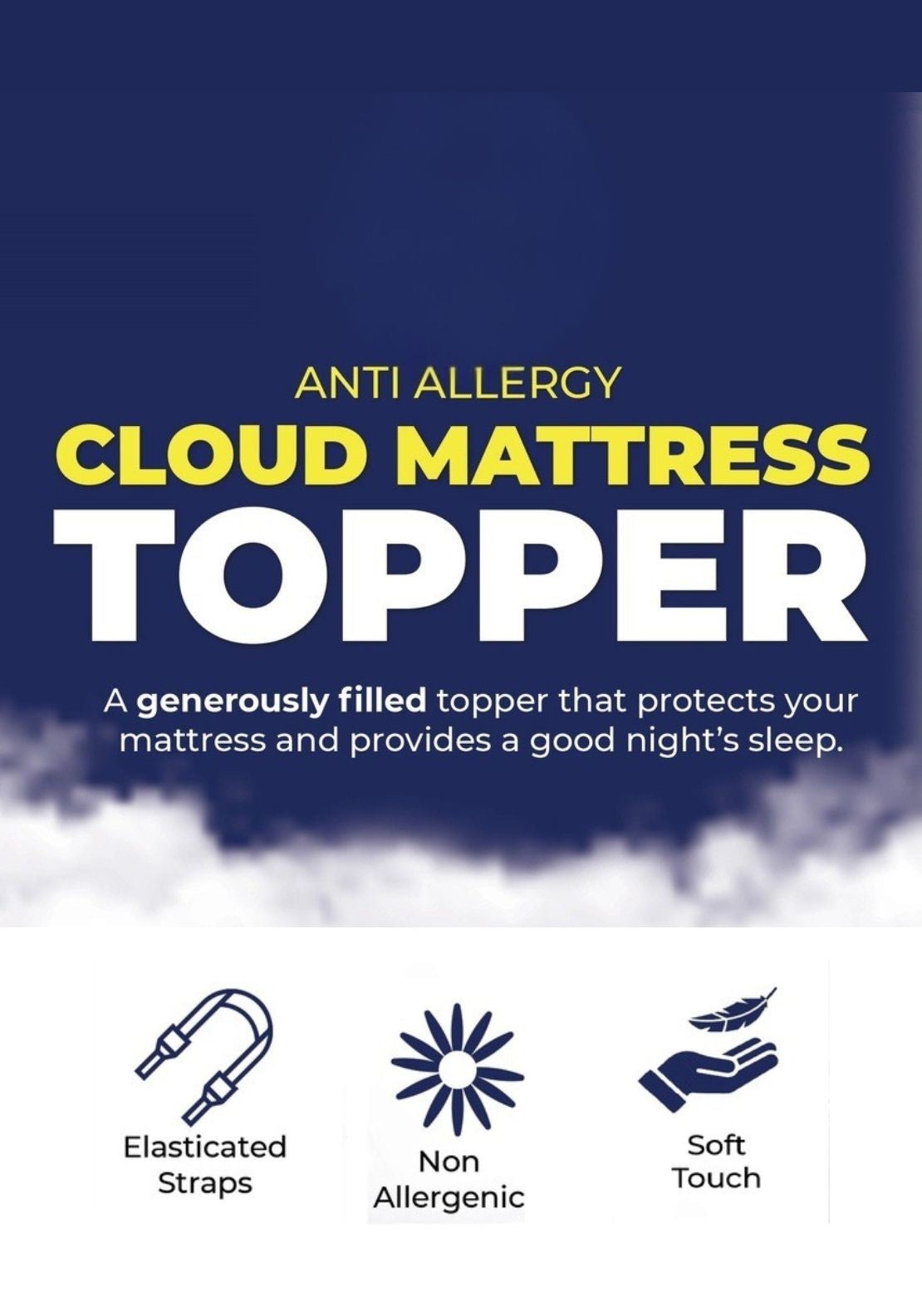 The Home Collection Anti Allergy Cloud Mattress Topper 4 Shaws Department Stores