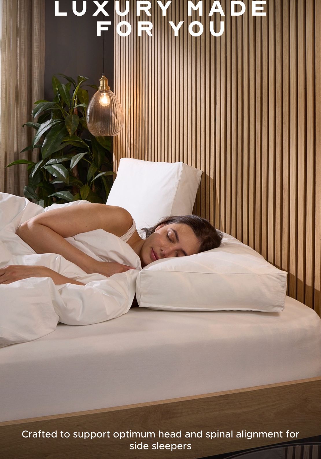 Snuggledown Side Sleeper Pillow - White 5 Shaws Department Stores