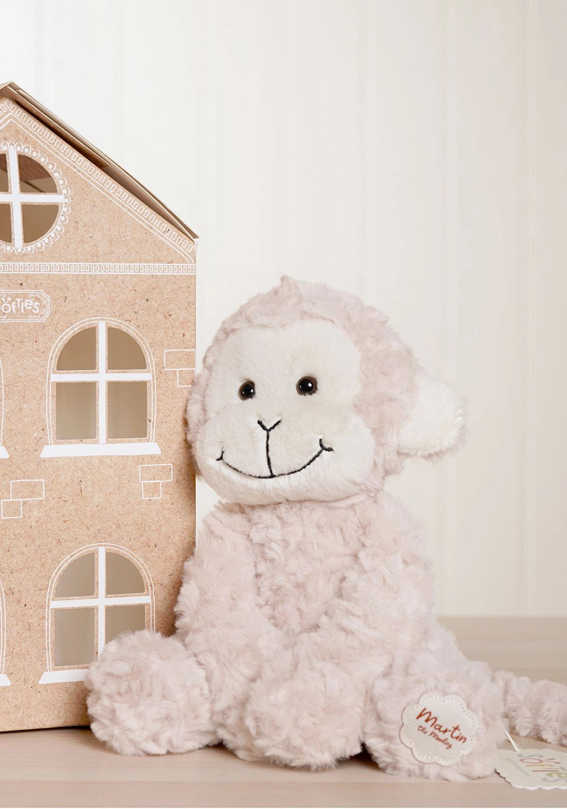 Softies Martin Plush Sitting Monkey - Brown 2 Shaws Department Stores