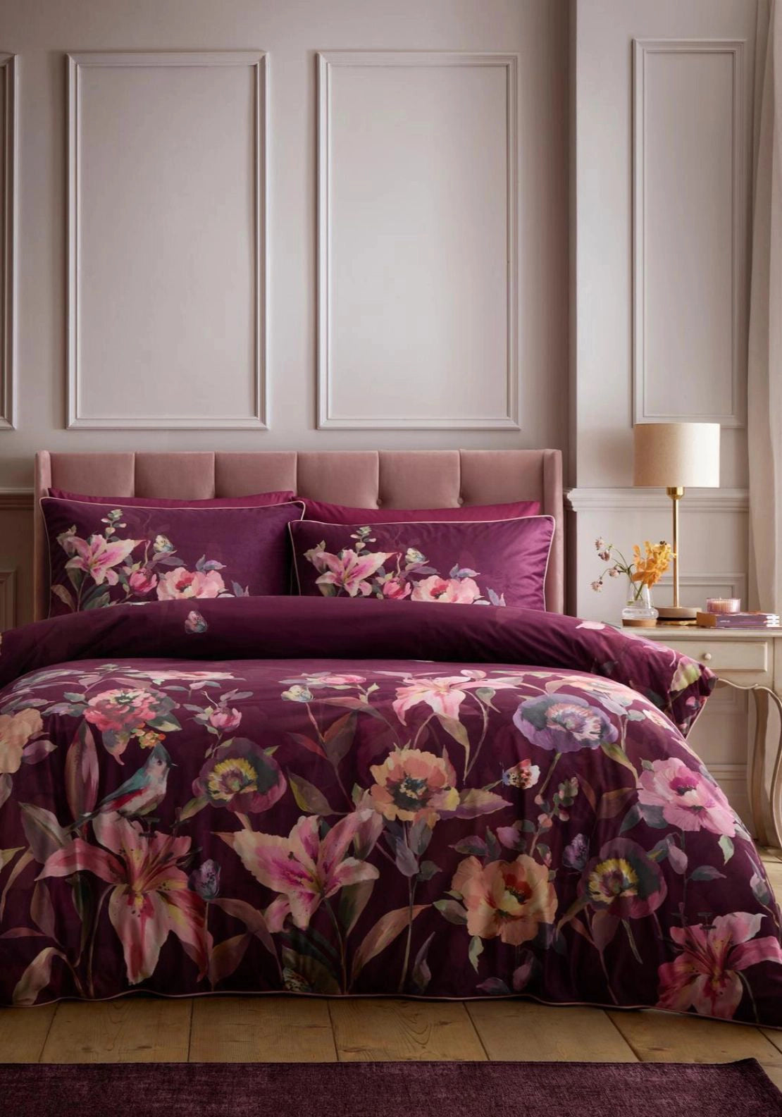 Tianna Duvet Set - Berry