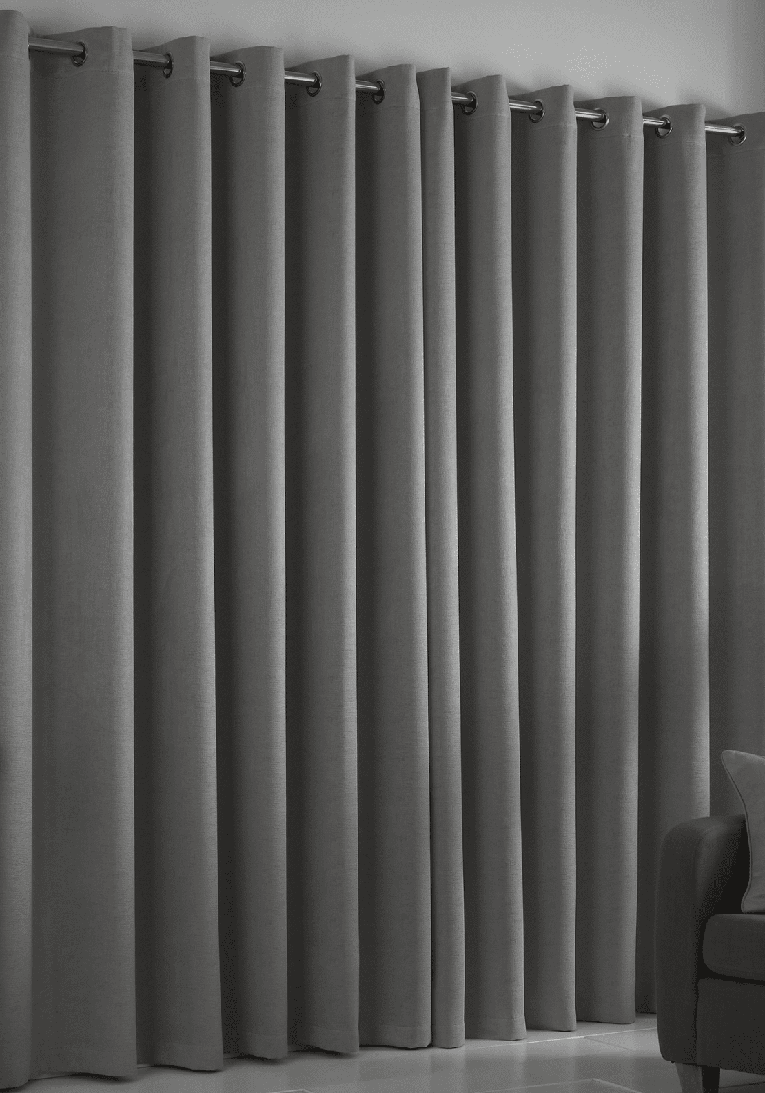 The Home Collection Strata Curtains - Grey 2 Shaws Department Stores