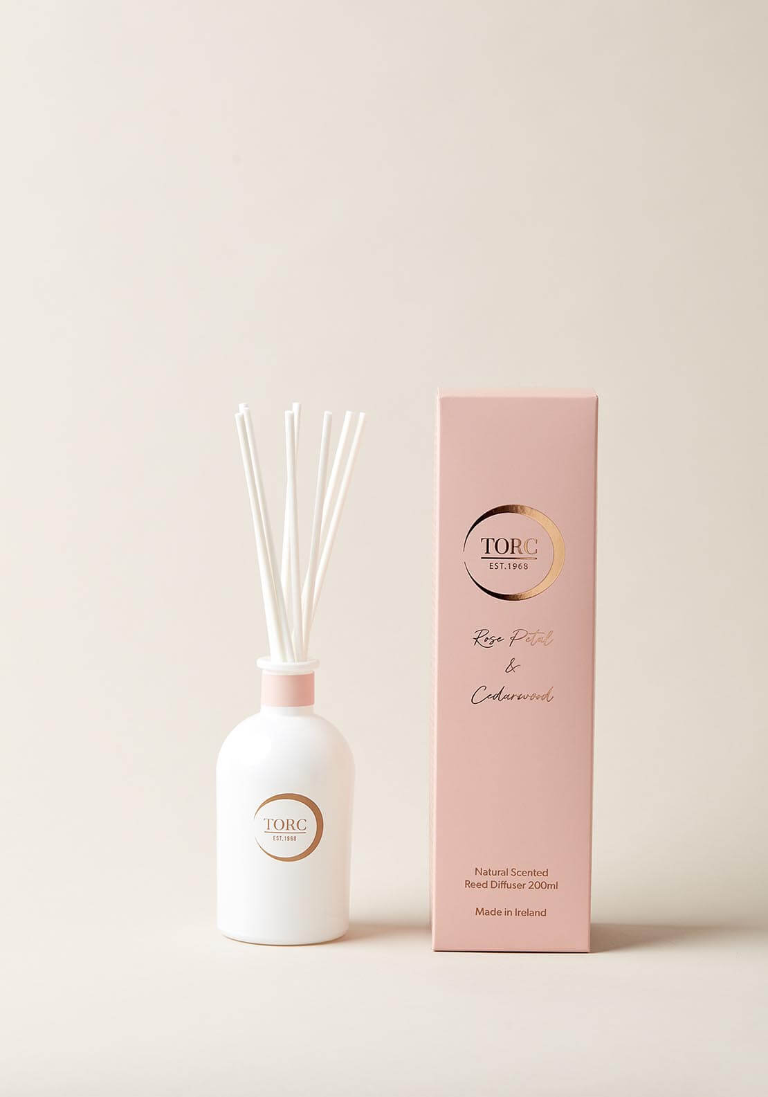 Torc Candles Signature Diffuser Rose Petal & Cedarwood - Pink 1 Shaws Department Stores