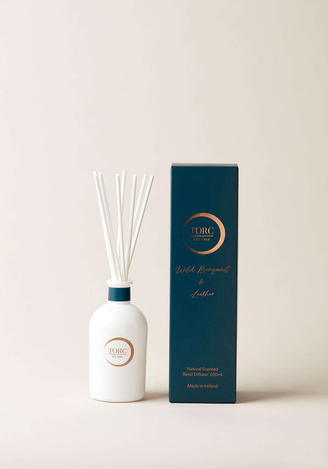 Torc Candles Signature Diffuser Wild Bergamot & Leather - Blue 1 Shaws Department Stores
