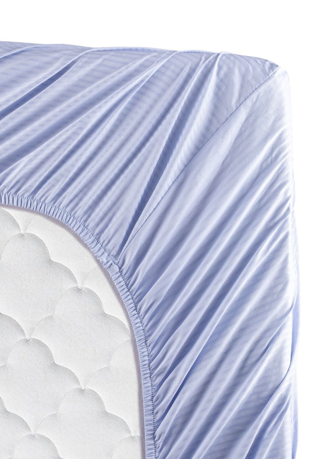 The Home Luxury Collection 300 Thread Count Satin Stripe Fitted Sheet 2 Shaws Department Stores