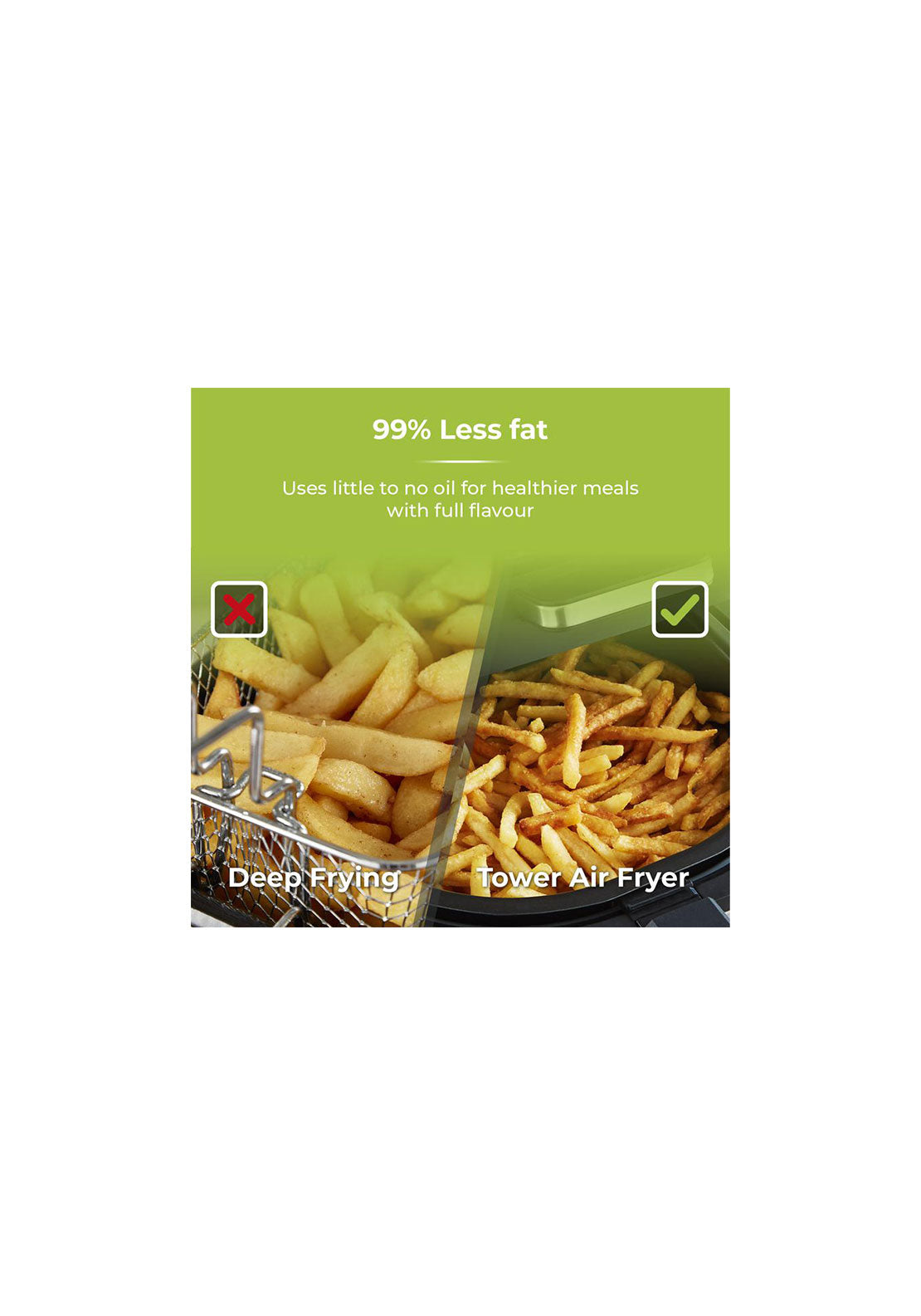 Tower 5.6L 5 In 1 Vortx 5.6L Air Fryer and Grill with Crisper | T17086 7 Shaws Department Stores