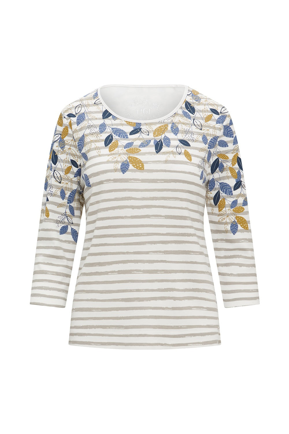 Tigiwear Leaf Stripe Top 2 Shaws Department Stores