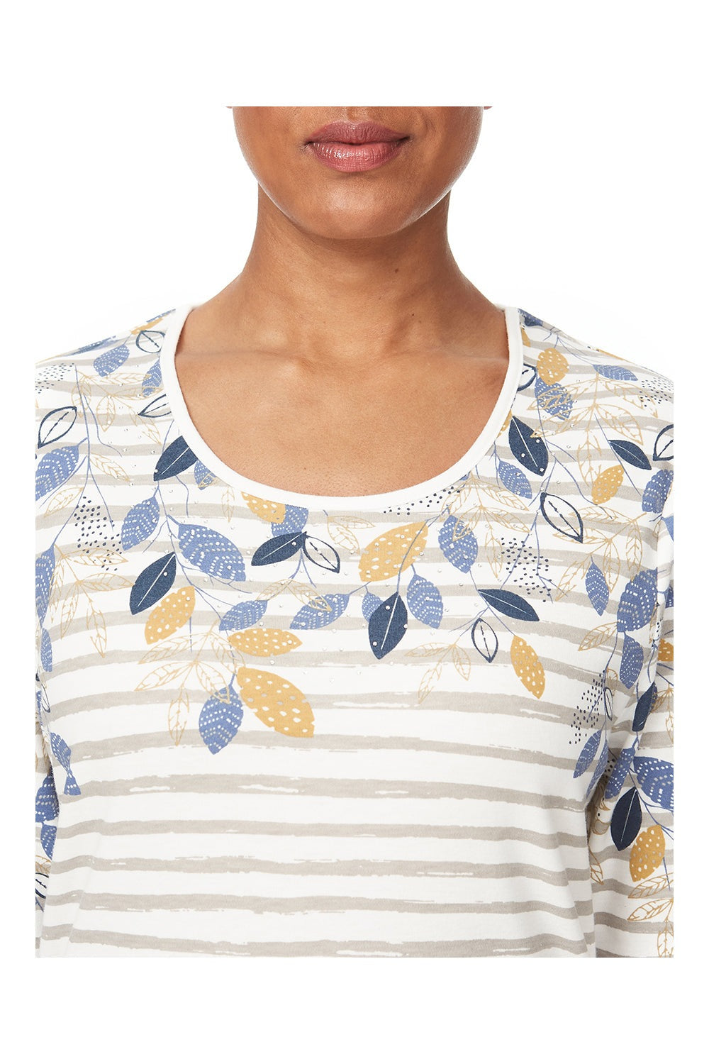 Tigiwear Leaf Stripe Top 3 Shaws Department Stores