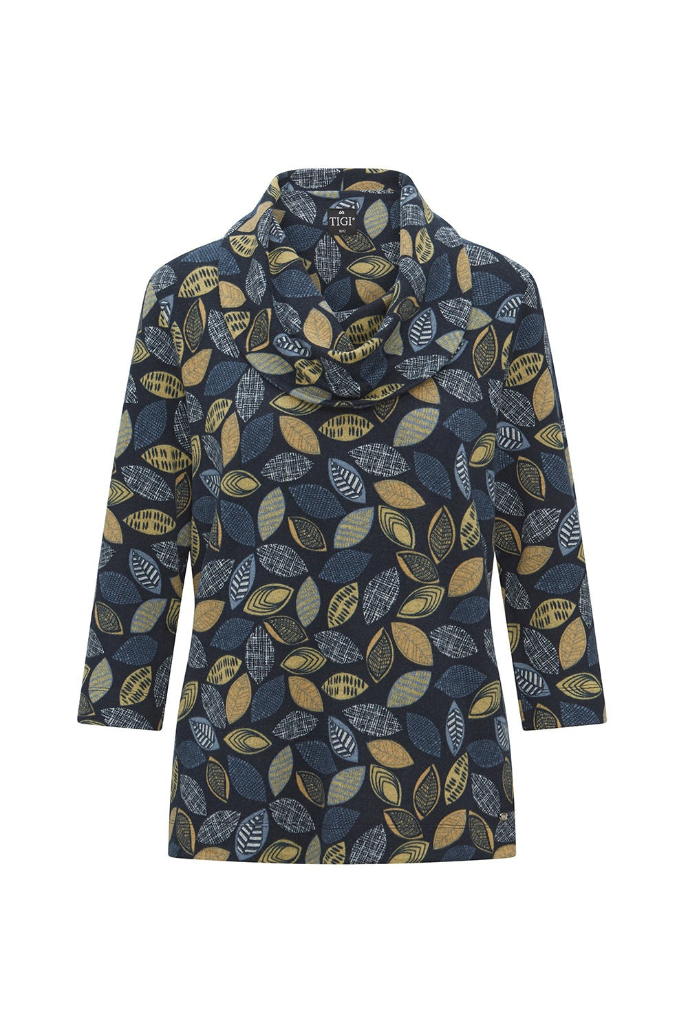 Tigiwear Eco Leaf Cowl Neck Top 1 Shaws Department Stores