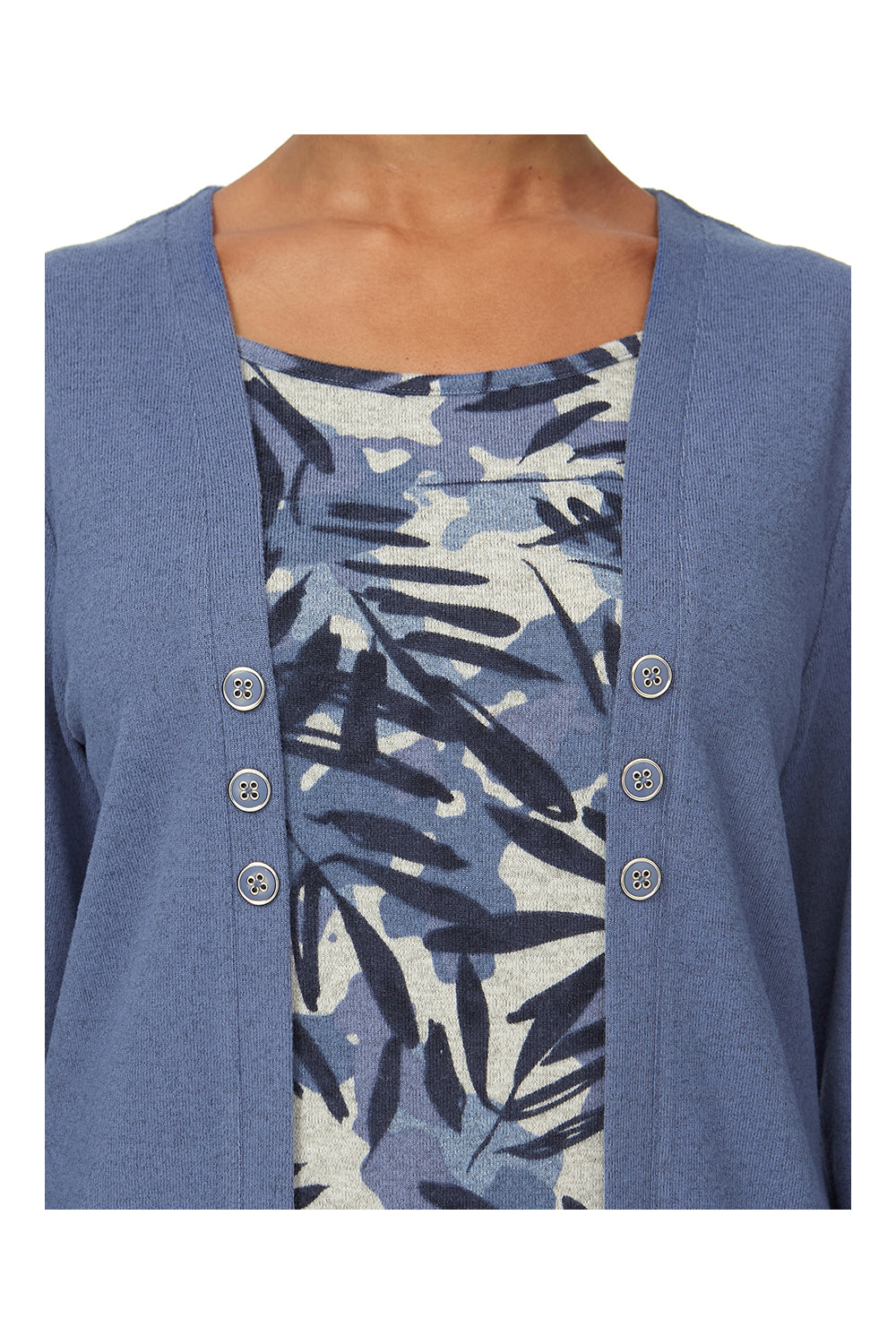 Tigiwear Fern Inner Mock Cardi 2 Shaws Department Stores