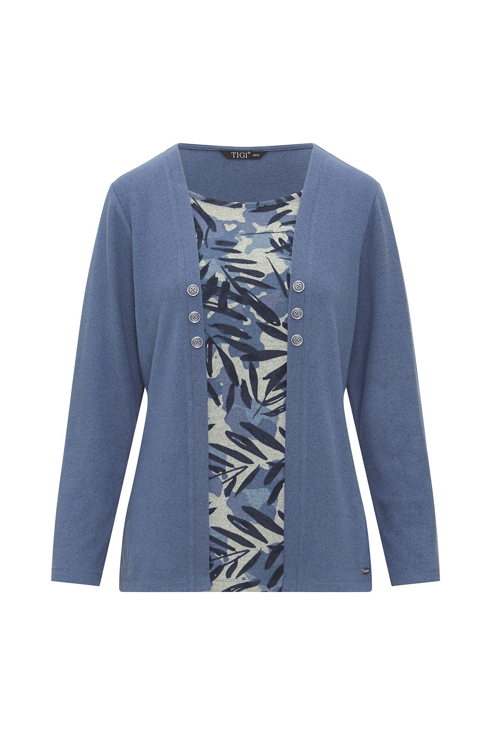 Tigiwear Fern Inner Mock Cardi 1 Shaws Department Stores