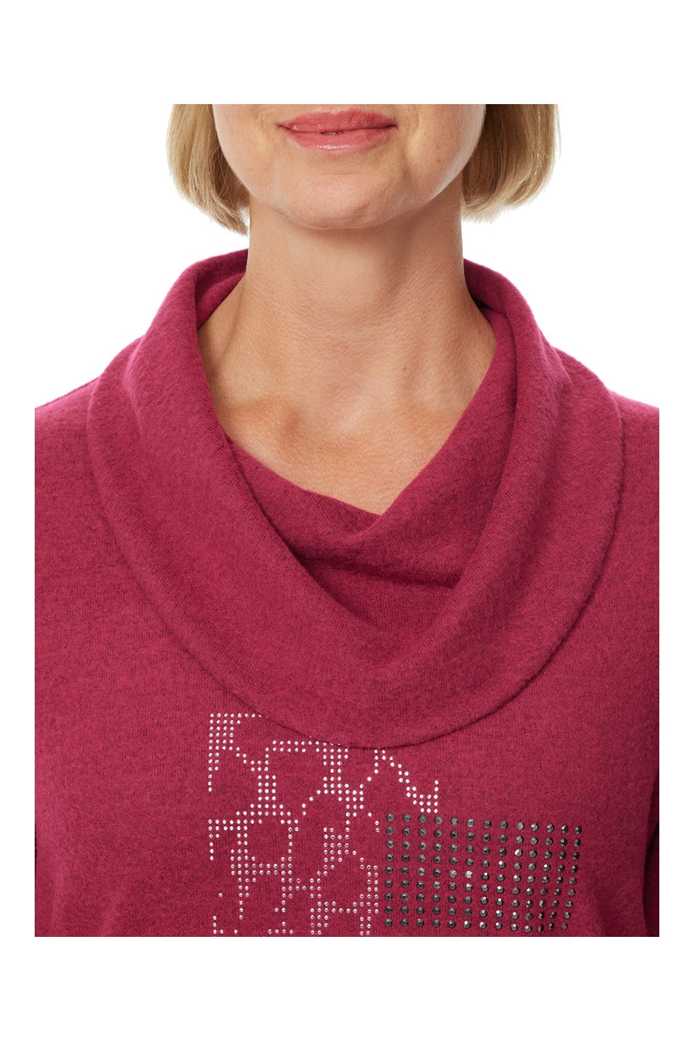 Tigiwear Paisley Placement Cowl Neck Top 3 Shaws Department Stores