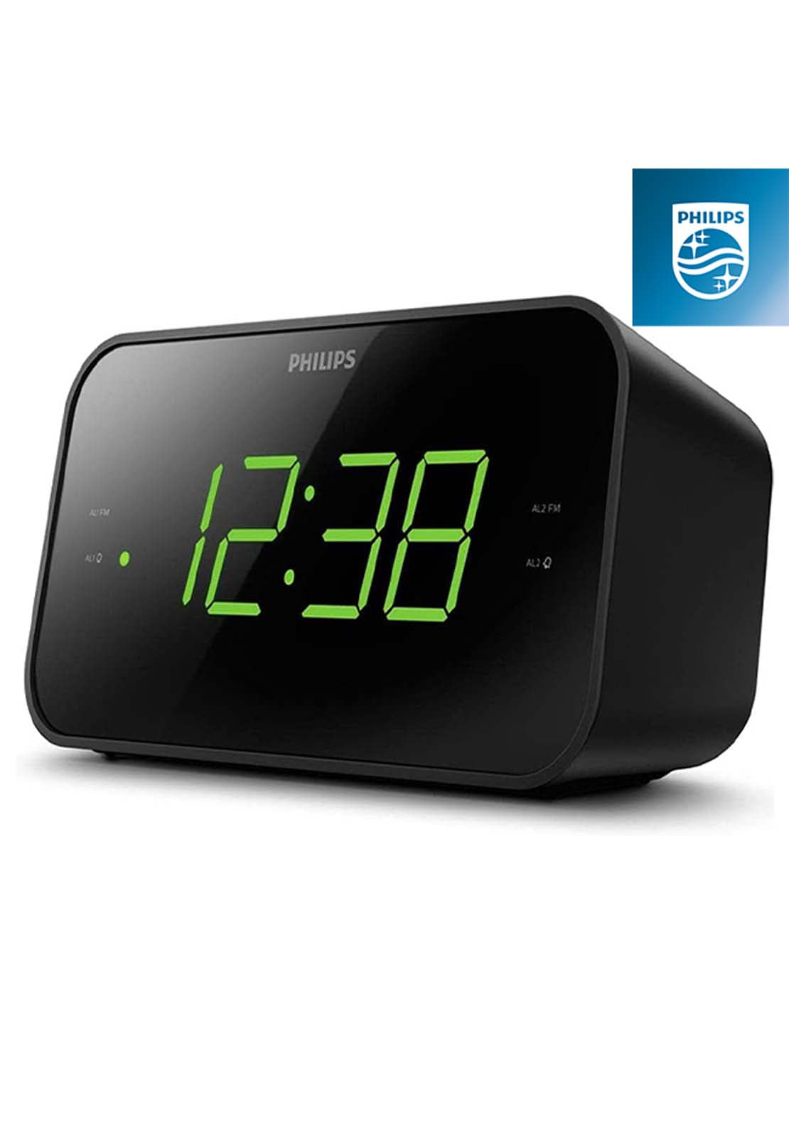Philips Alarm Clock - Black | Tar330605 5 Shaws Department Stores