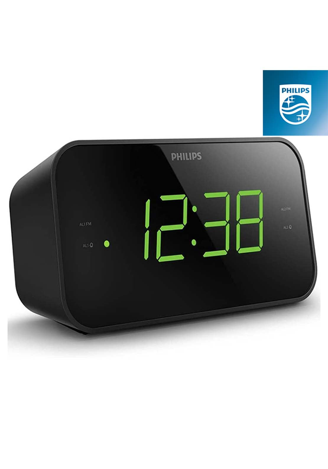 Philips Alarm Clock - Black | Tar330605 2 Shaws Department Stores