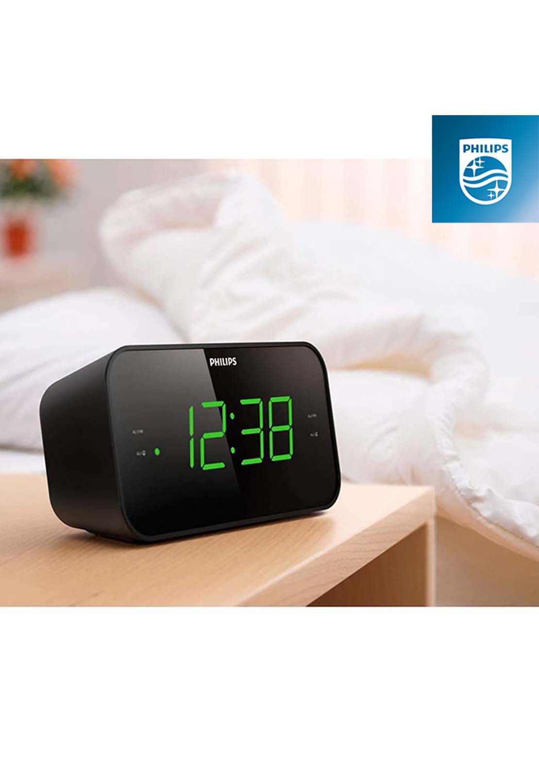 Philips Alarm Clock - Black | Tar330605 4 Shaws Department Stores