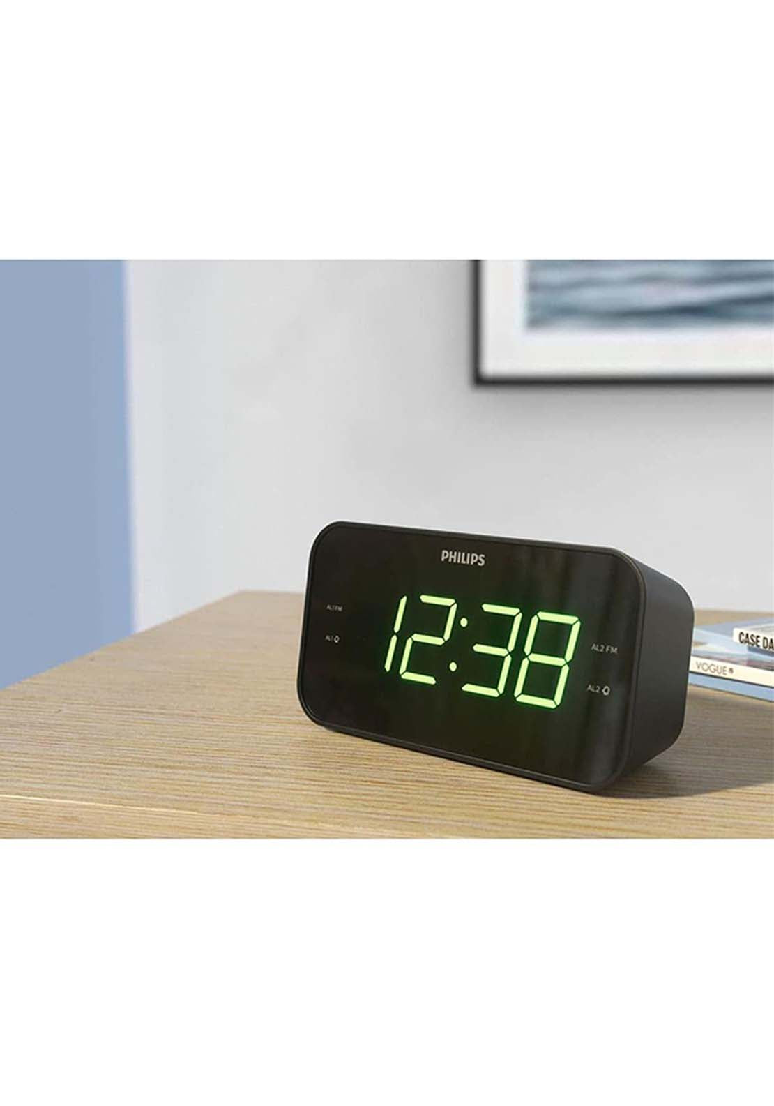 Philips Alarm Clock - Black | Tar330605 6 Shaws Department Stores