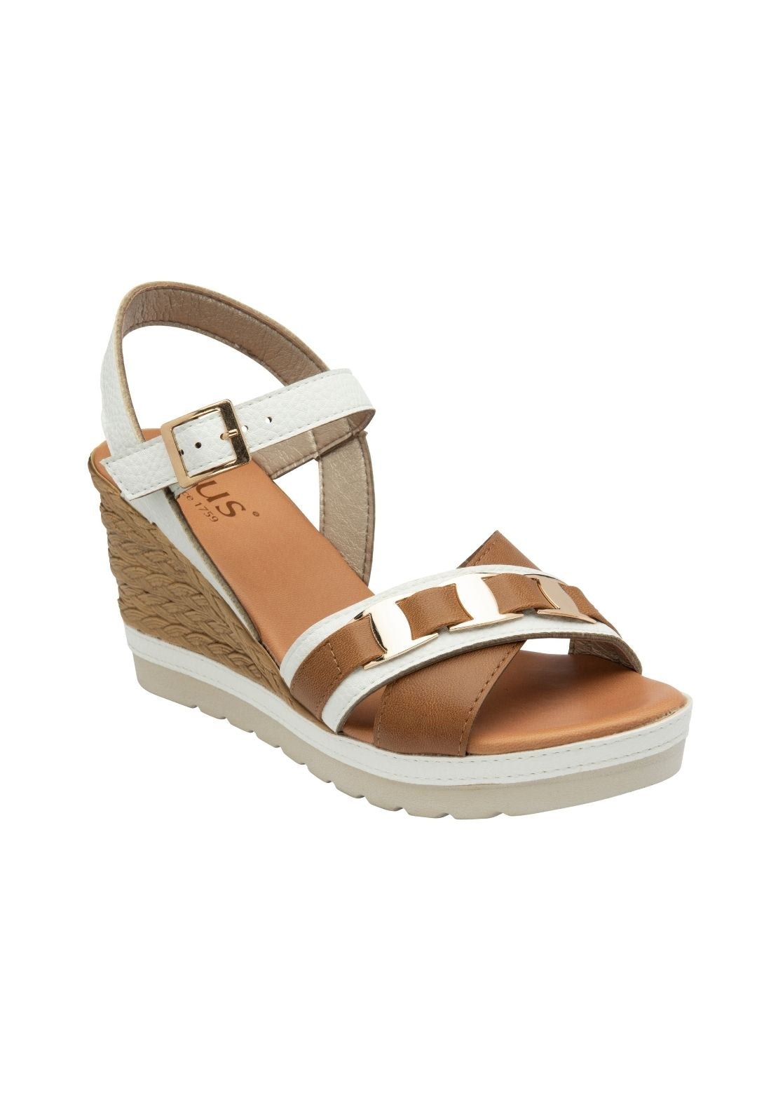 Lotus Pos Tassere Sandal - White 1 Shaws Department Stores
