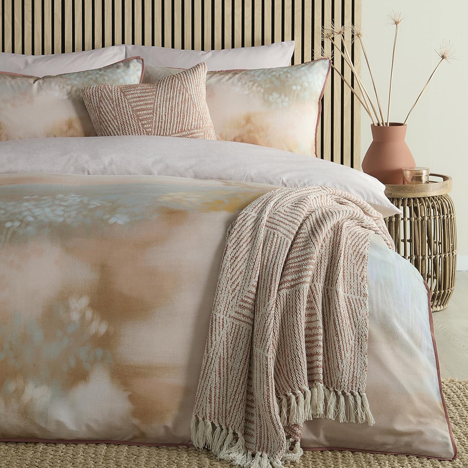Heather & Ferne Amalfi Duvet Cover Set - Natural 4 Shaws Department Stores