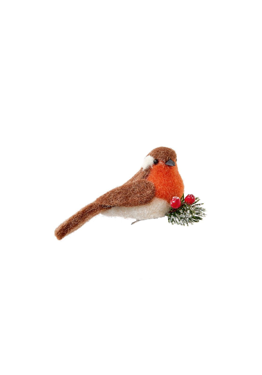 The Home Christmas Robin Birds With Floristry & Berries - Multi 4 Shaws Department Stores