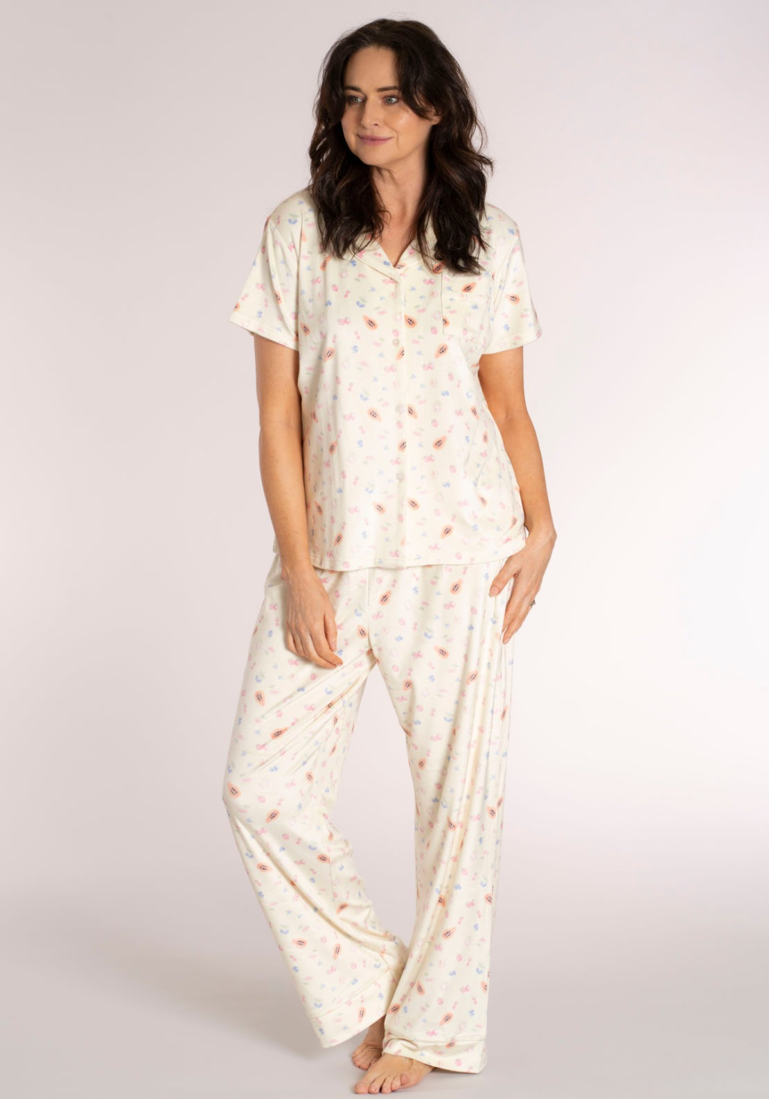 The Sleep Collection Boyfriend PJ Set - Yellow 1 Shaws Department Stores