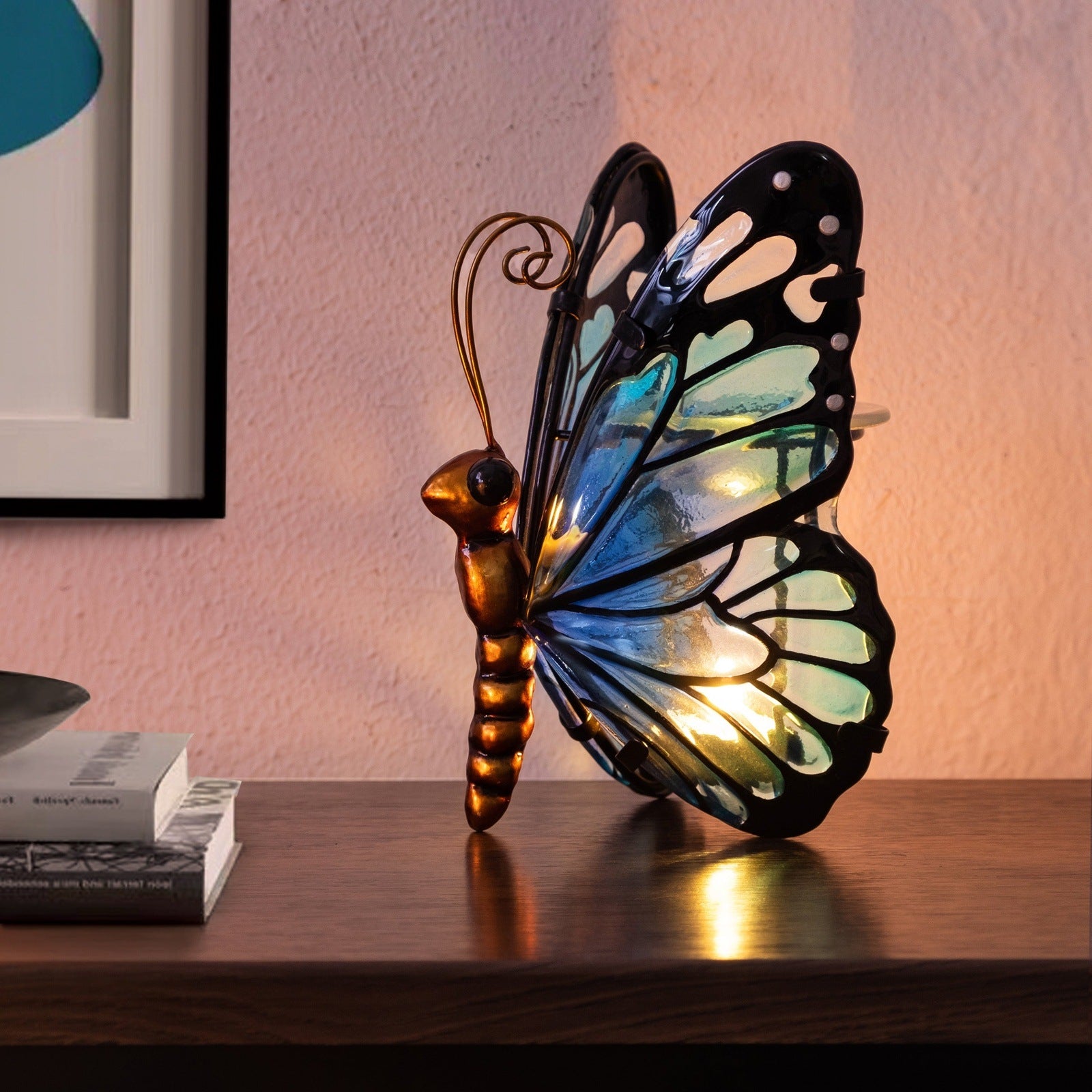 Sense Aroma Teal Blue Tealight Butterfly 2 Shaws Department Stores