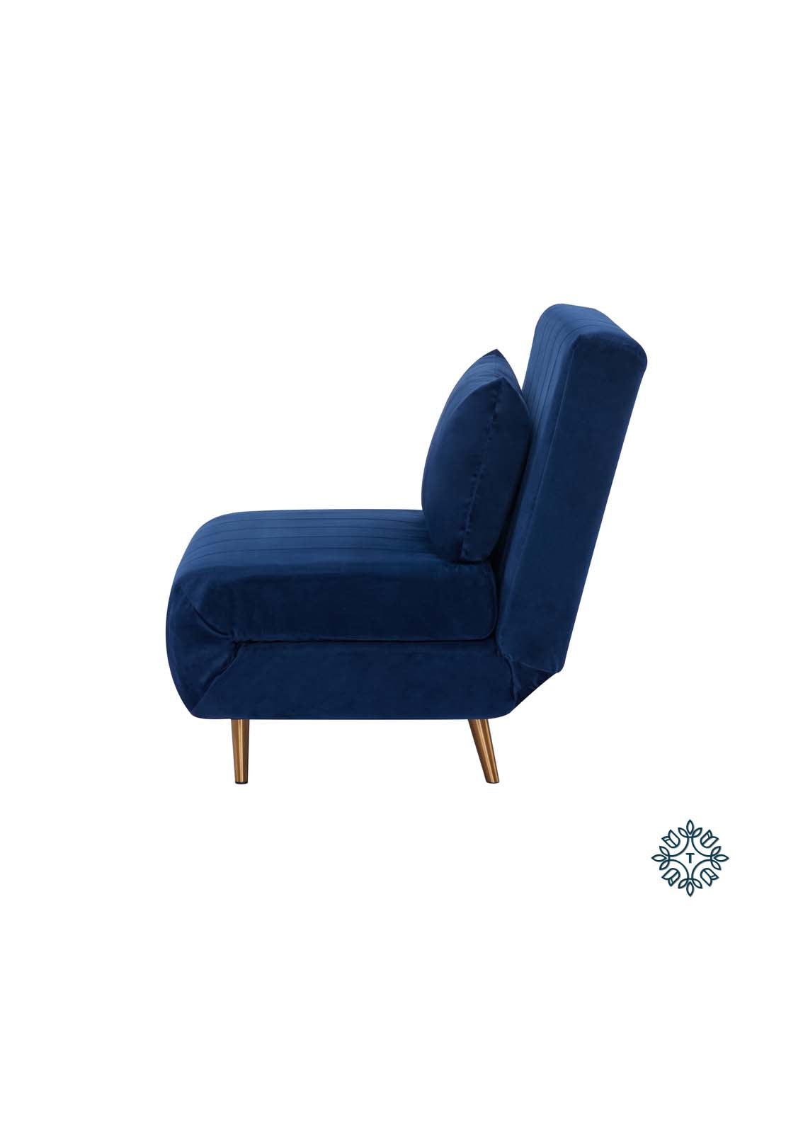 The Home Collection Bessie Single Sofa Bed - Blue 2 Shaws Department Stores