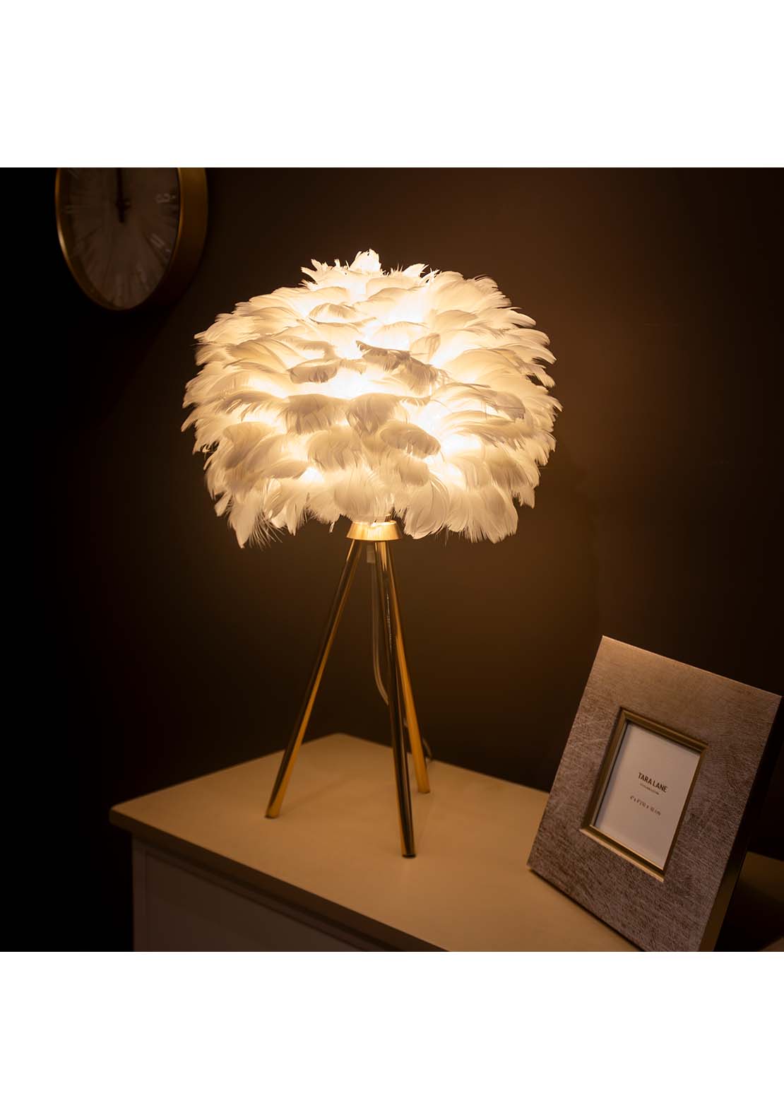 The Home Feather Table Lamp White 2 Shaws Department Stores