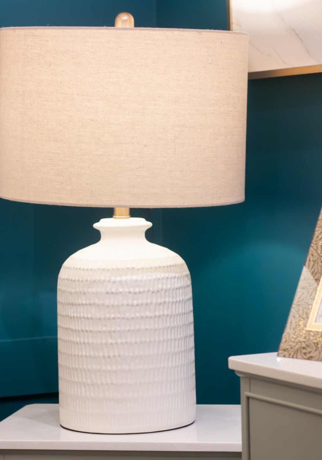 Blair Ceramic Table Lamp - Nude