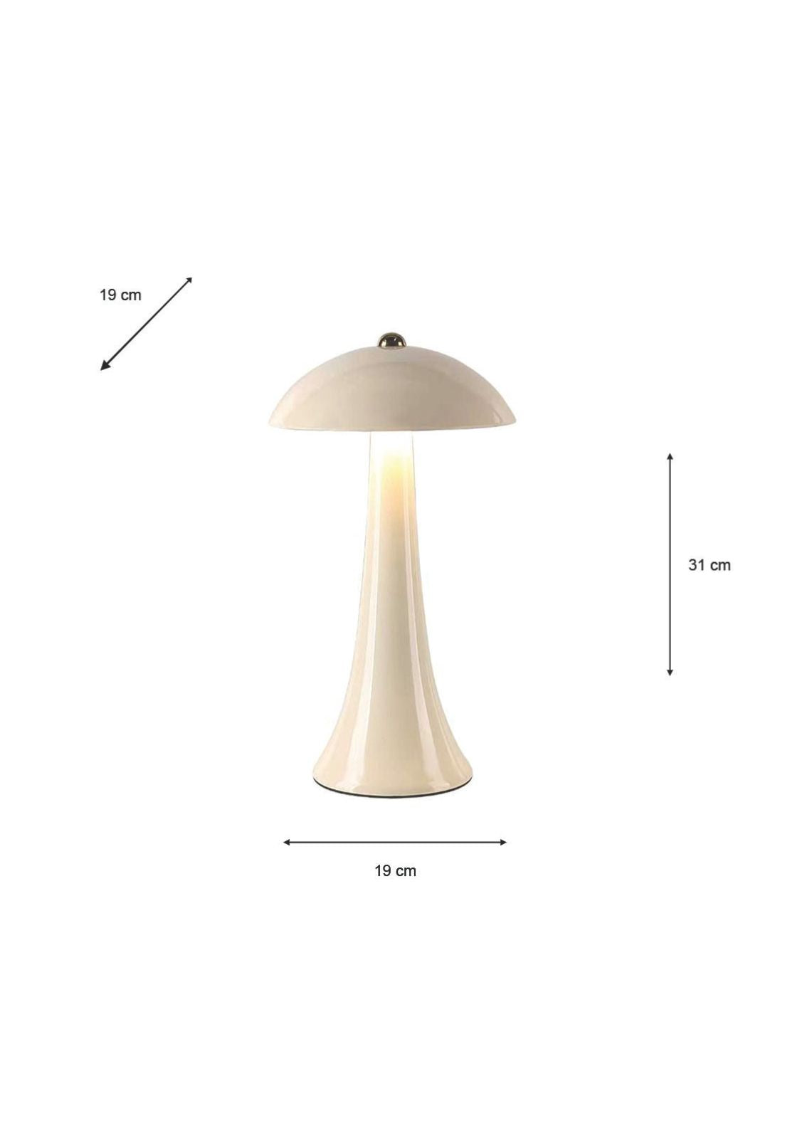 The Home Collection USB Rechargeable Lamp - White 6 Shaws Department Stores