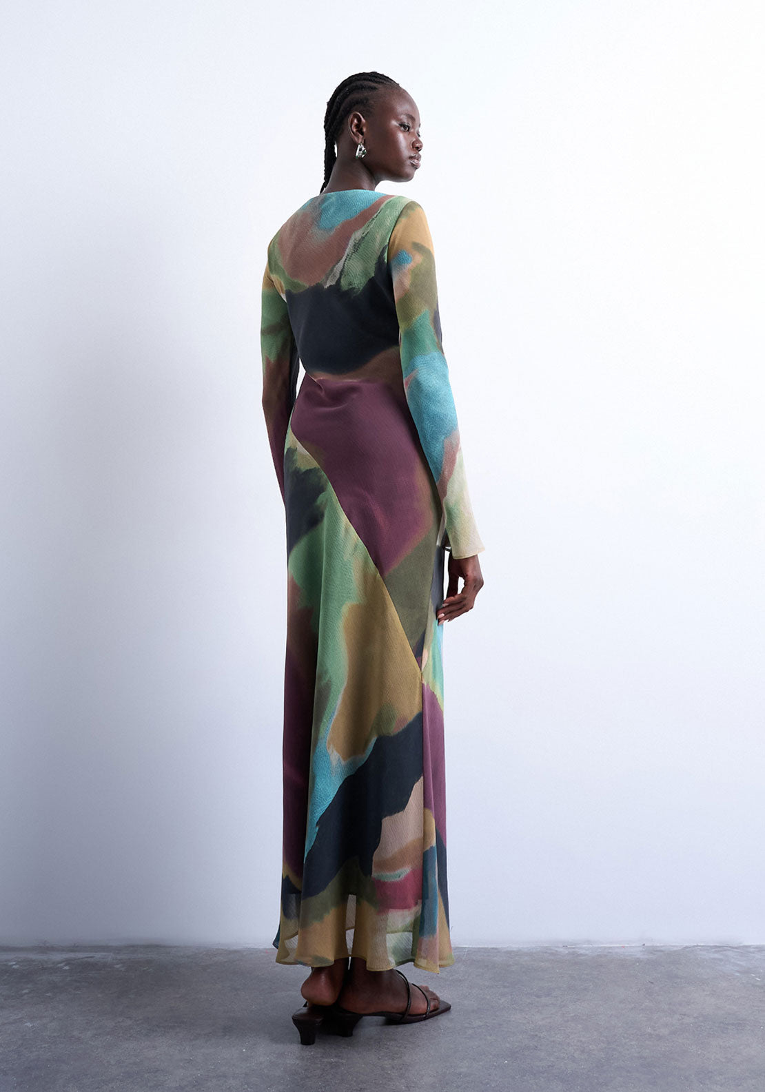 Topshop Sofie Dress - Chocolate Brown 2 Shaws Department Stores