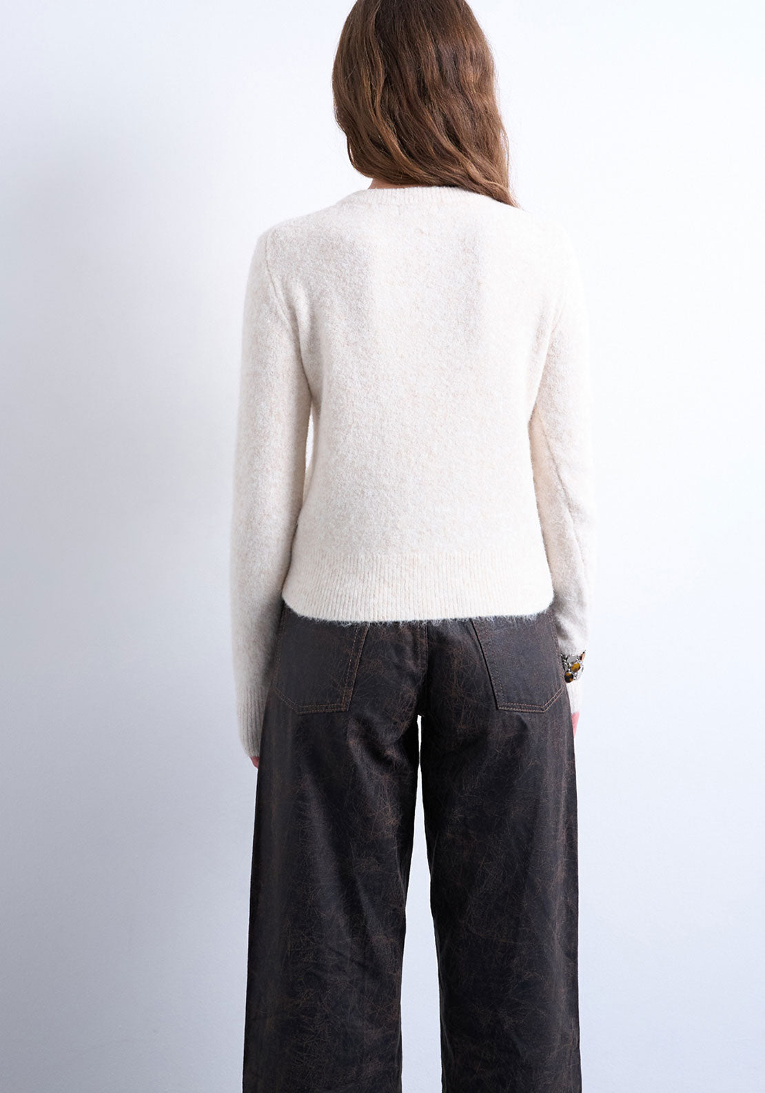 Topshop Sia Cardigan - Ivory Cream 2 Shaws Department Stores
