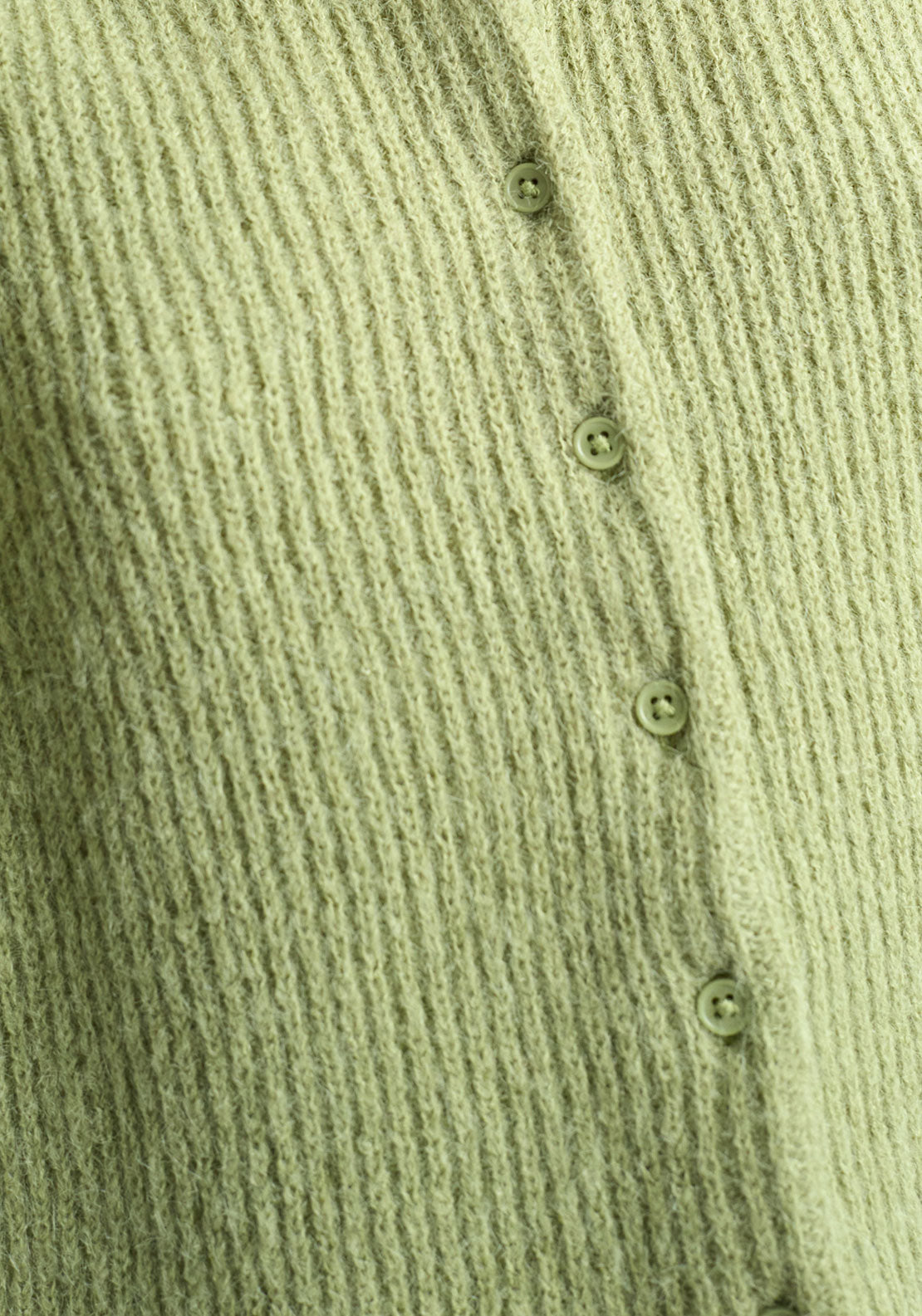 Topshop Nyla Rib Cardigan - Bright Green 3 Shaws Department Stores