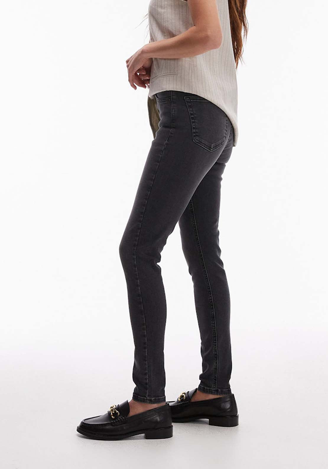 Topshop Jamie High Rise Jean - Black Denim 3 Shaws Department Stores