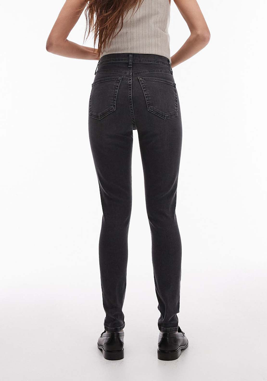Topshop Jamie High Rise Jean - Black Denim 2 Shaws Department Stores