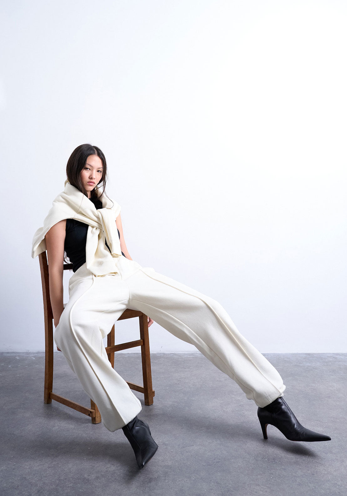 Topshop Miranda Jogger - Ivory Cream 5 Shaws Department Stores