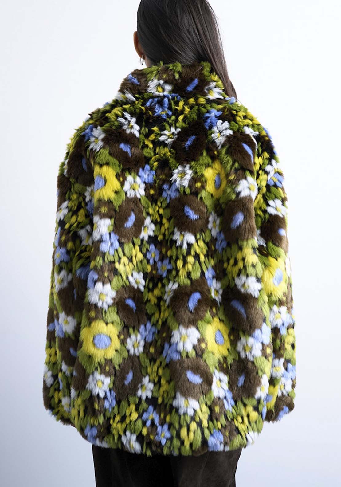 Topshop Celia Bomber - Bright Green 2 Shaws Department Stores
