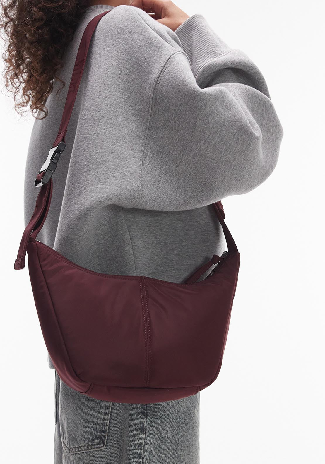 Topshop Carrie Cross Body Bag - Brown 3 Shaws Department Stores