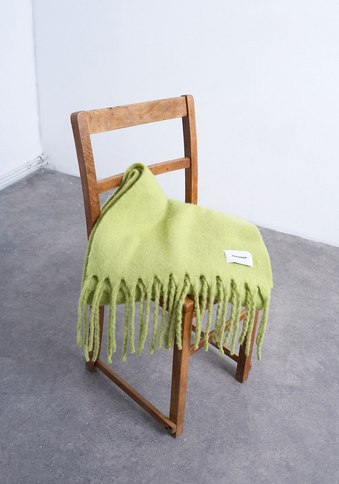 Topshop Sydney Scarf - Bright Green 5 Shaws Department Stores