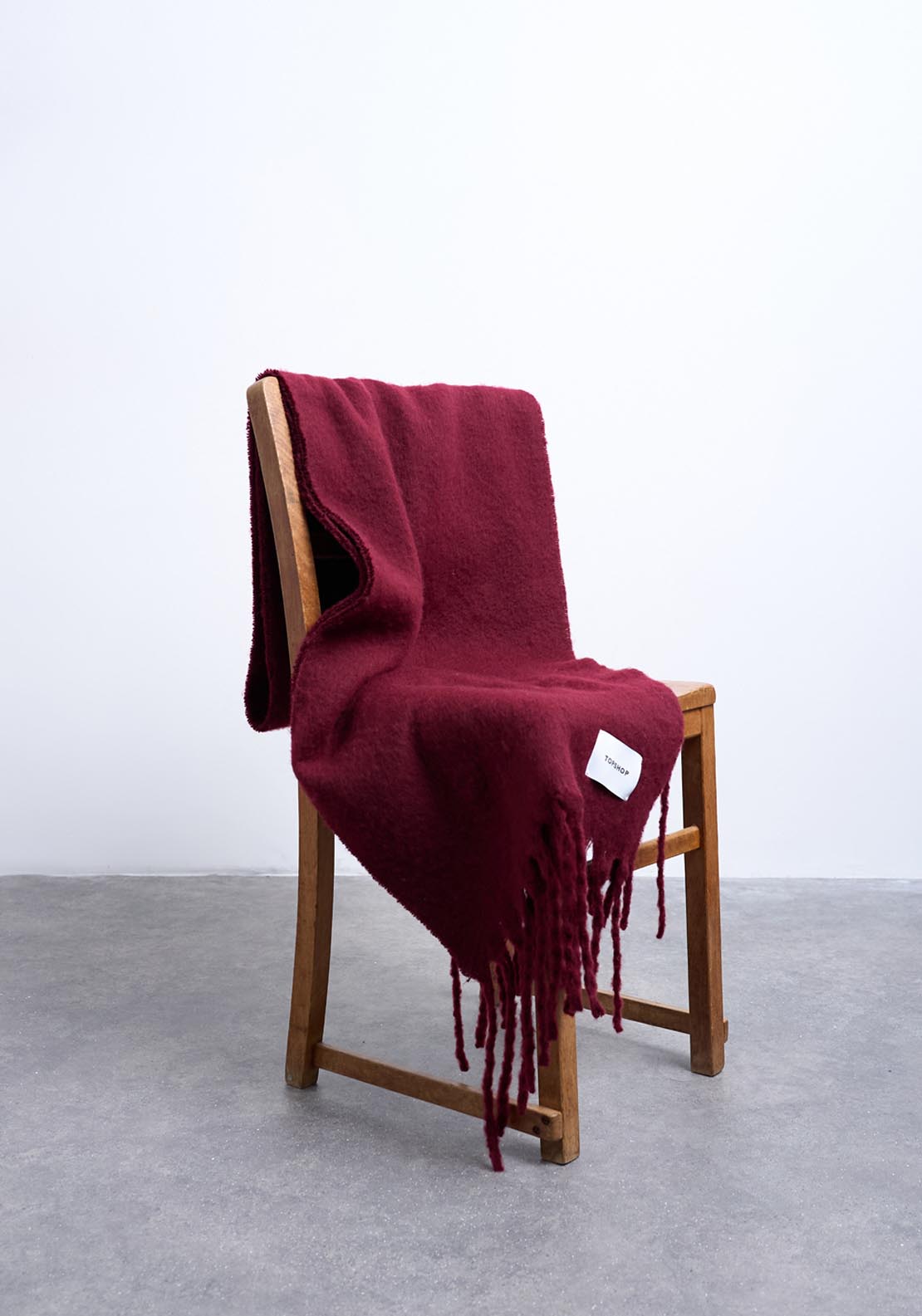 Topshop Sydney Scarf - Burgundy 3 Shaws Department Stores