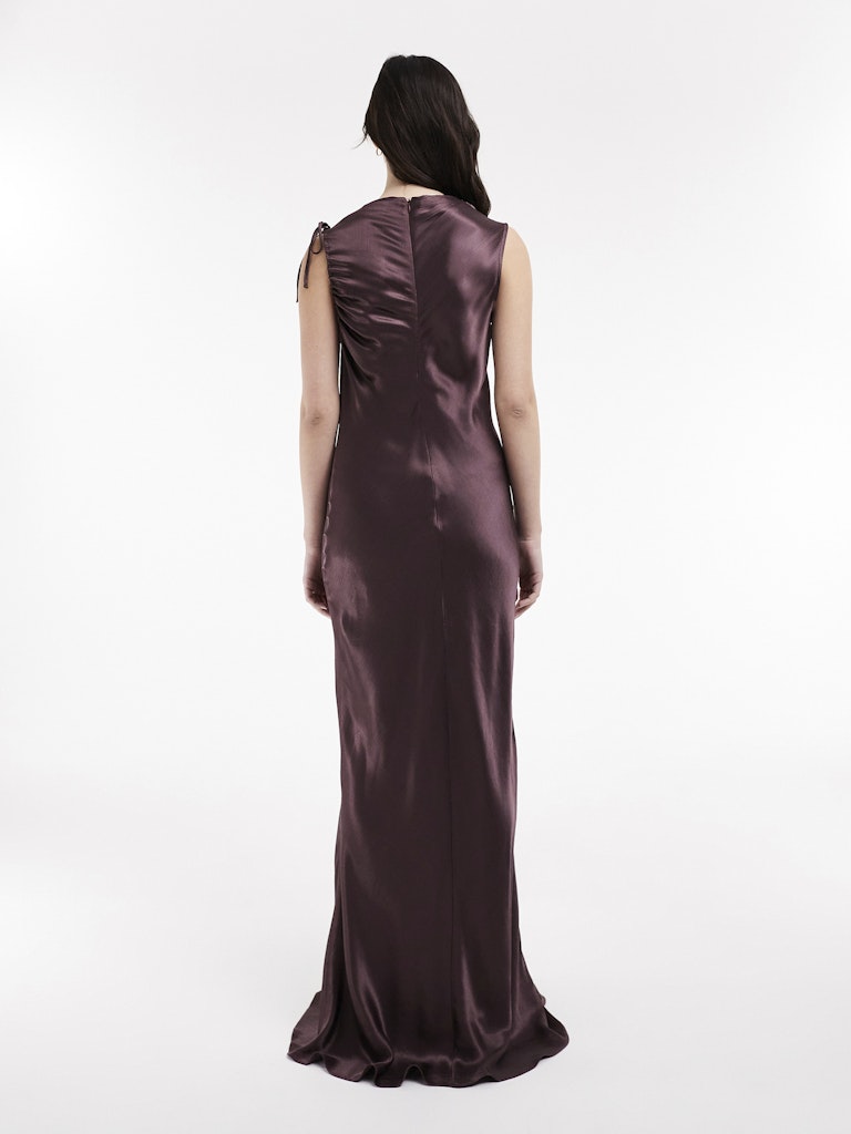 Topshop Dina Maxi Dress - Burgundy 2 Shaws Department Stores