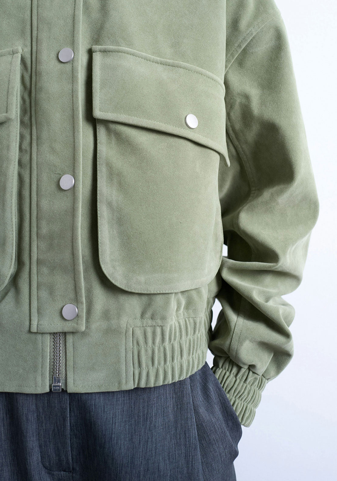 Topshop Isabella Short Jacket - Sage 3 Shaws Department Stores