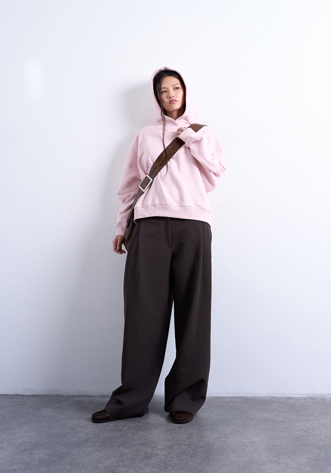 Topshop Bibi Ultimate Hoodie - Light Pink 4 Shaws Department Stores