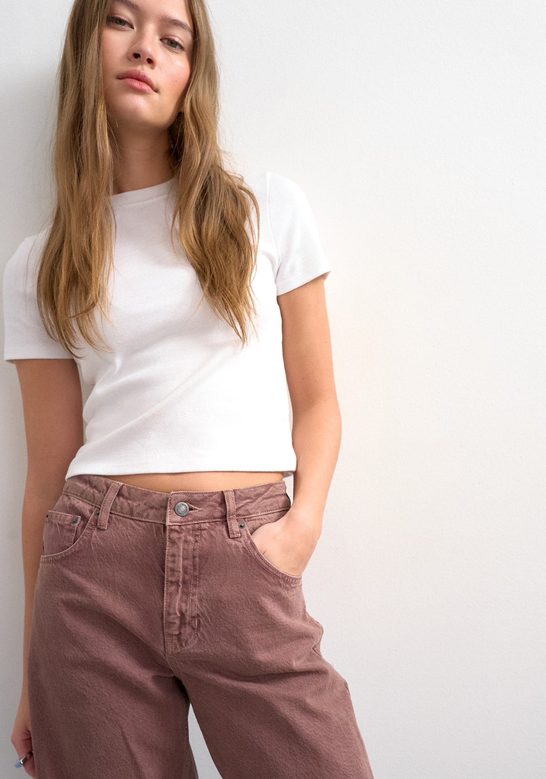 Topshop Barrel High Rise Jeans - Purple Magic 4 Shaws Department Stores