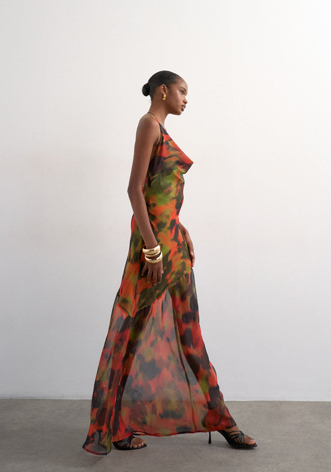 Topshop Astrid Sleeveless Maxi Dress - Medium Green 3 Shaws Department Stores