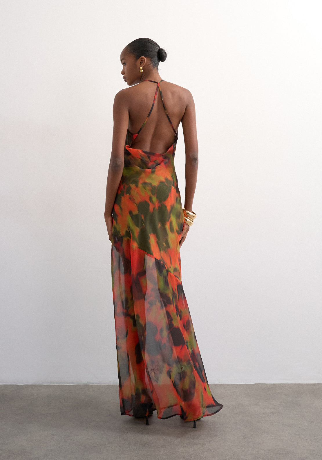 Topshop Astrid Sleeveless Maxi Dress - Medium Green 2 Shaws Department Stores